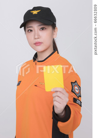 Asian male and female firefighter portrait, young smiling fireman in uniform 197 Asian male and female firefighter portrait, young smiling fireman in uniform 197 66632809