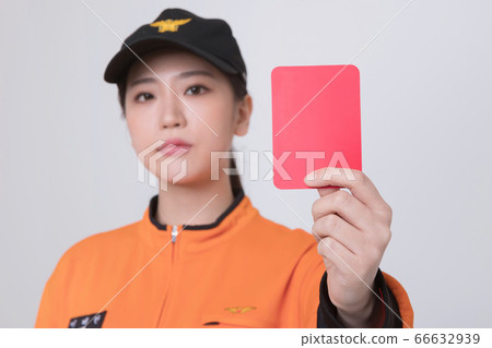 Asian male and female firefighter portrait, young smiling fireman in uniform 154 Asian male and female firefighter portrait, young smiling fireman in uniform 154 66632939