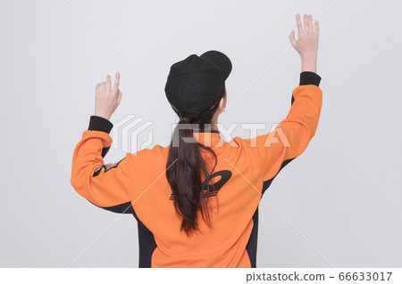Asian male and female firefighter portrait, young smiling fireman in uniform 176 Asian male and female firefighter portrait, young smiling fireman in uniform 176 66633017