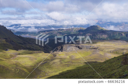 Panoramic breathtaking view on Landscape of 66636216