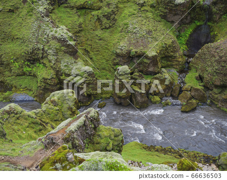 Beautiful lush green Landscape of Skoga river Beautiful lush green Landscape of Skoga river 66636503