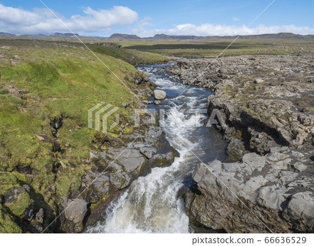 Beautiful lush green Landscape of Skoga river Beautiful lush green Landscape of Skoga river 66636529