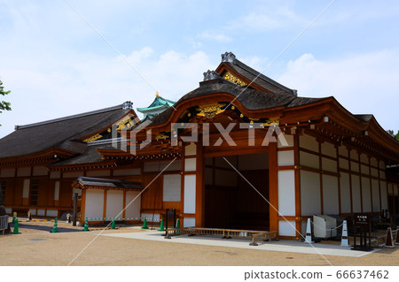 Scenery of Nagoya Castle in Nagoya City, Aichi Prefecture, Honmaru Goten [June] 66637462