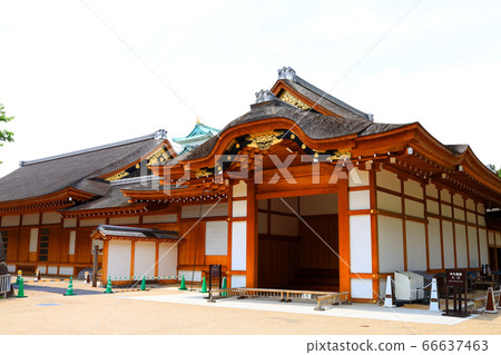 Scenery of Nagoya Castle in Nagoya City, Aichi Prefecture, Honmaru Goten [June] 66637463