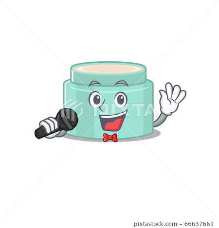 cartoon character of lipbalm sing a song with a microphone cartoon character of lipbalm sing a song with a microphone 66637661