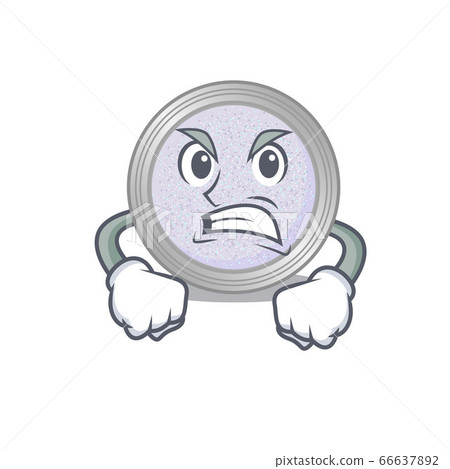 A cartoon picture of glitter eyeshadow showing an angry face A cartoon picture of glitter eyeshadow showing an angry face 66637892