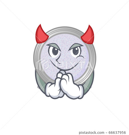 Glitter eyeshadow clothed as devil cartoon character design concept Glitter eyeshadow clothed as devil cartoon character design concept 66637956