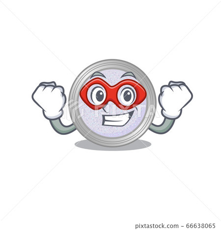 A cartoon drawing of glitter eyeshadow in a Super hero character 66638065