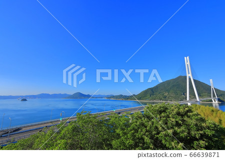[愛媛縣]塔塔拉橋在晴朗的天氣下 66639871