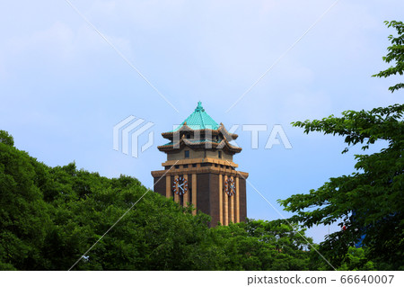 愛知縣名古屋市的風景，名古屋城周圍的城市景觀[6月] 66640007