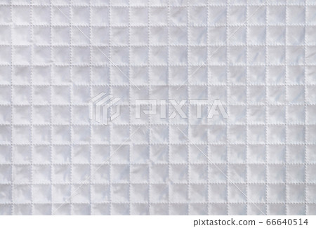 White fabric texture with checkered mesh embossing. Abstract material pattern, background or texture. Empty blank or template White fabric texture with checkered mesh embossing. Abstract material pattern, background or texture. Empty blank or template 66640514