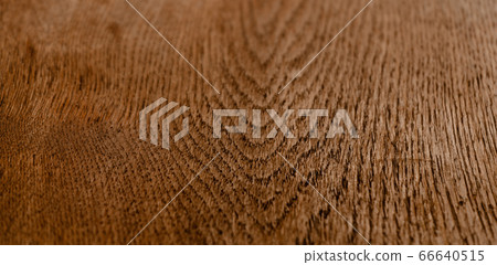 Wooden texture. Treated brown color wood, abstract pattern or background. Close up shot. Macro image 66640515
