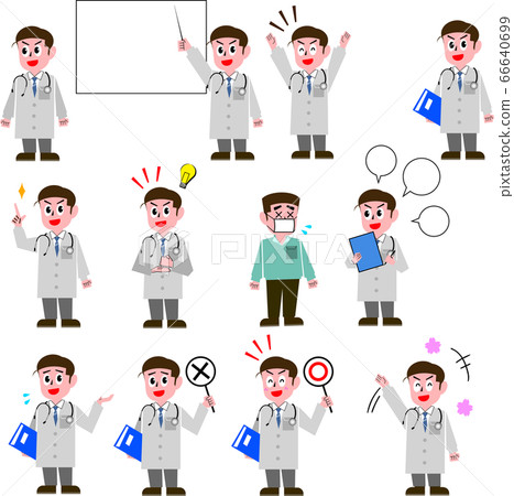 Doctor Illustration Pose Collection Doctor Illustration Pose Collection 66640699