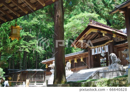 平岡神社的內門和透明柵欄 66640828