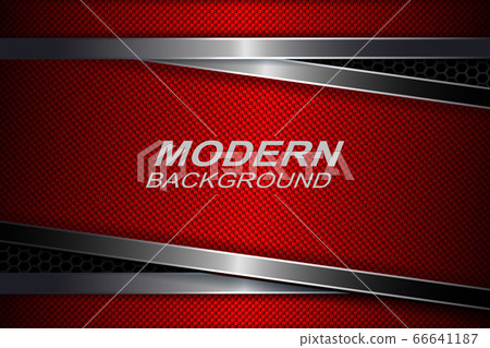Mesh background with red textured frames with a metallic border 66641187