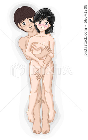 Yuki hugging young men and women illustration 03 Yuki hugging young men and women illustration 03 66641209