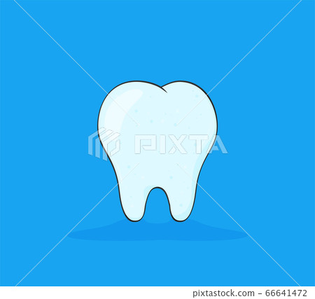 Flat style tooth vector icon set illustration. - Stock Illustration ...