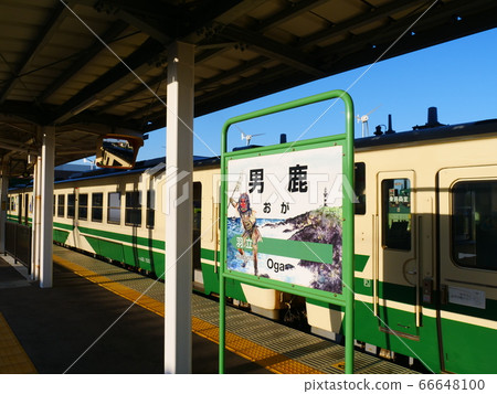 男鹿站Kiha 40和Kiha 48 66648100