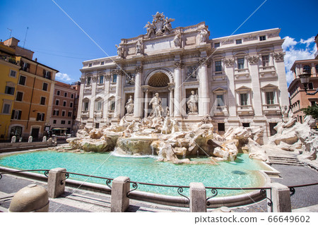 The Trevi Fountain in Rome Italy The Trevi Fountain in Rome Italy 66649602