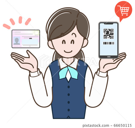 Woman in uniform explaining minor points 66650115