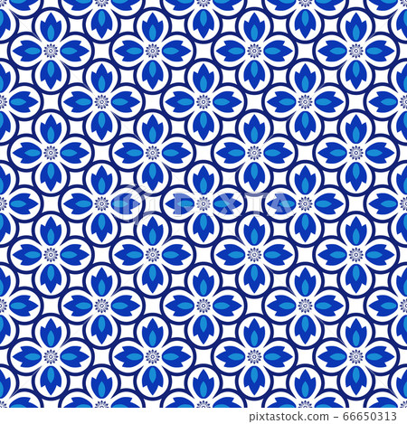 Azulejos portuguese traditional ornamental tile 66650313
