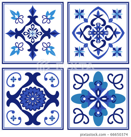 Azulejos portuguese traditional ornamental tile 66650374