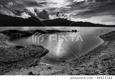 View of landscape nature and river and sunlight, View of landscape nature and river and sunlight, 66651588