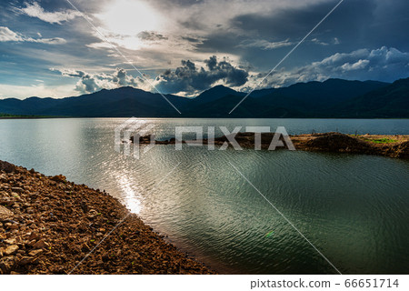 View of landscape nature and river and color of View of landscape nature and river and color of 66651714