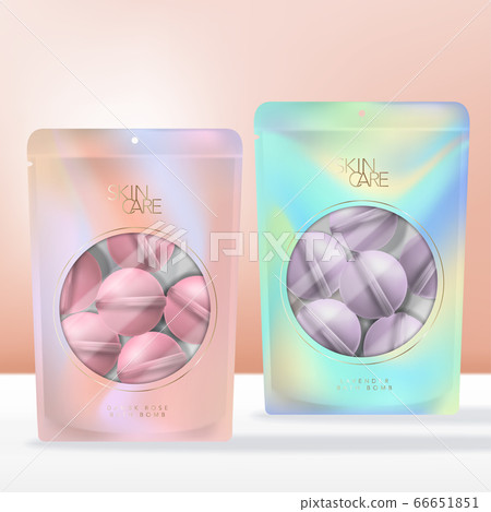 Vector Scented Bath Bomb In Iridescent Abstract Stock Illustration 66651851 Pixta