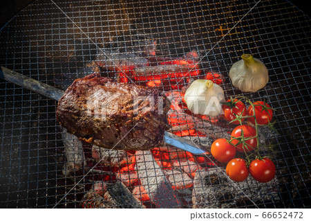 Skewers barbecue to enjoy outdoors 66652472