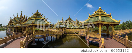 Temples in Ancient City Muang Boran in Bangkok Thailand 66653152