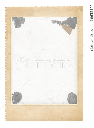 Old photo frame. Vintage paper. Retro card 66653195
