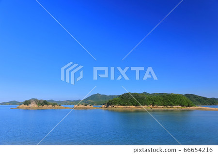 [Ehime Prefecture] Amazaki Castle at the time of sea break (underwater territory) 66654216