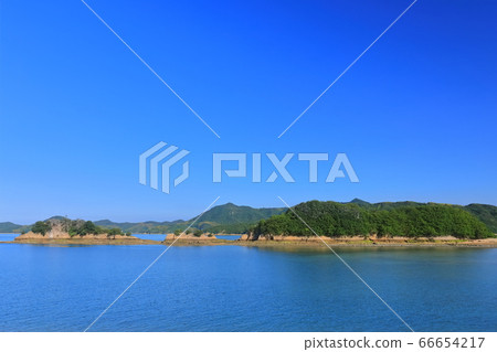 [Ehime Prefecture] Amazaki Castle at the time of sea break (underwater territory) 66654217