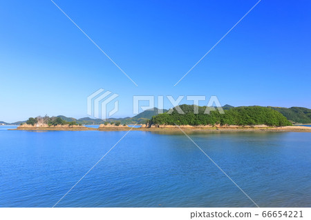 [Ehime Prefecture] Amazaki Castle at the time of sea break (underwater territory) 66654221