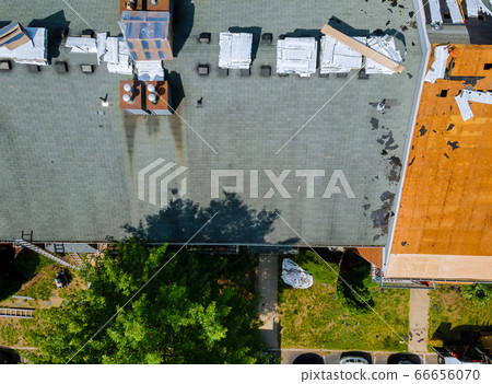 Removal of old roof and replacement with new roof 66656070