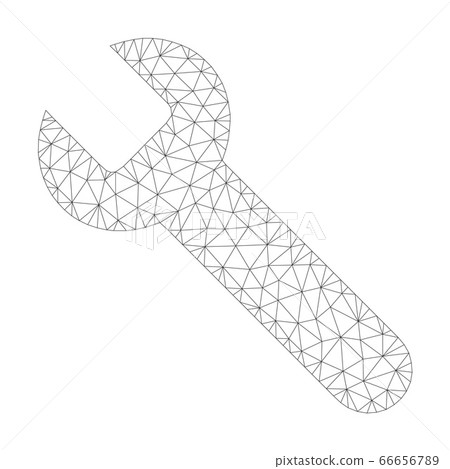Mesh Vector Wrench Icon - Stock Illustration [66656789] - PIXTA