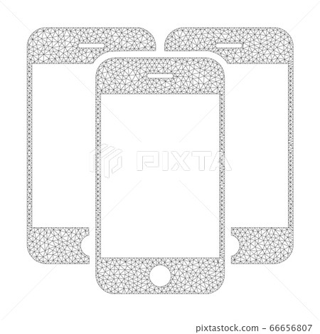 Mesh Vector Smartphones Icon - Stock Illustration [66656807] - PIXTA
