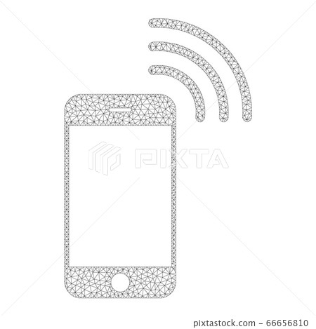 Mesh Vector Smartphone Call Icon - Stock Illustration [66656810] - PIXTA