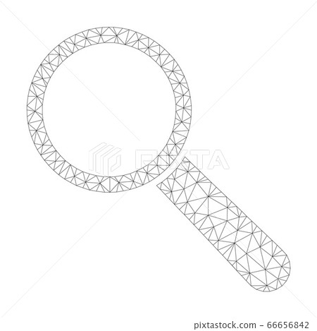 Mesh Vector Search Tool Icon - Stock Illustration [66656842] - PIXTA
