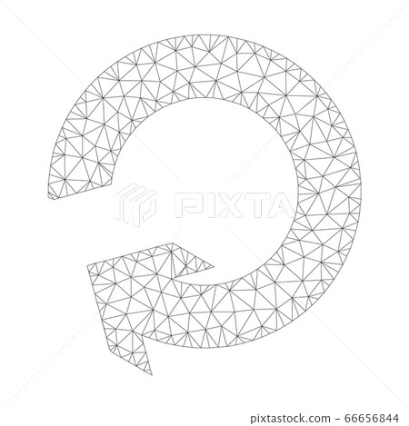 Mesh Vector Rotate Icon - Stock Illustration [66656844] - PIXTA