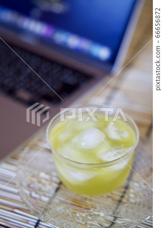 Cool tea and personal computer Cool tea and personal computer 66656872