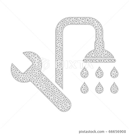 Mesh Vector Plumbing Icon 66656908