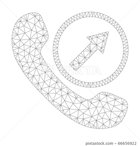 Mesh Vector Outgoing Call Icon Mesh Vector Outgoing Call Icon 66656922