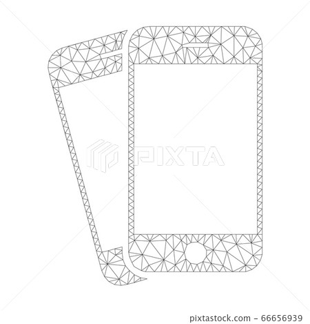 Mesh Vector Mobile Phones Icon - Stock Illustration [66656939] - PIXTA