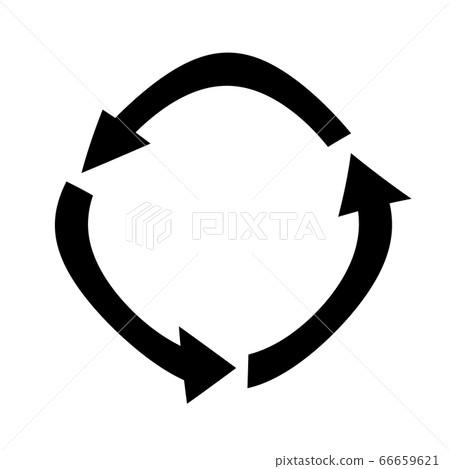 Arrows circle symbol icon. 66659621