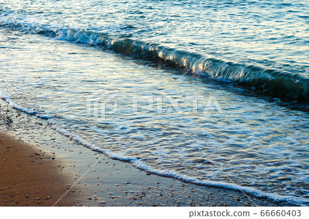 Waves on the sea in a club closeup. Waves on the sea in a club closeup. 66660403