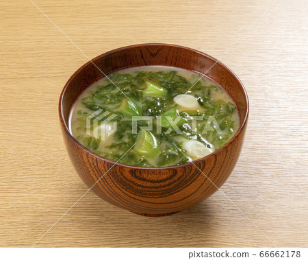 Aosano miso soup Aosano miso soup 66662178