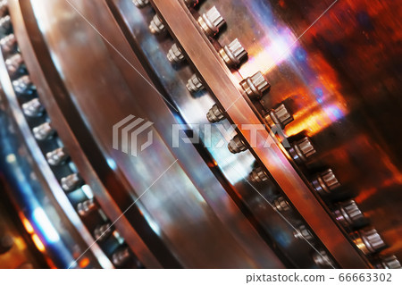 Gas turbine turbine installation in power plants 66663302