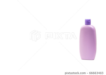 Baby lotion or shampoo bottle isolated on white 66663483